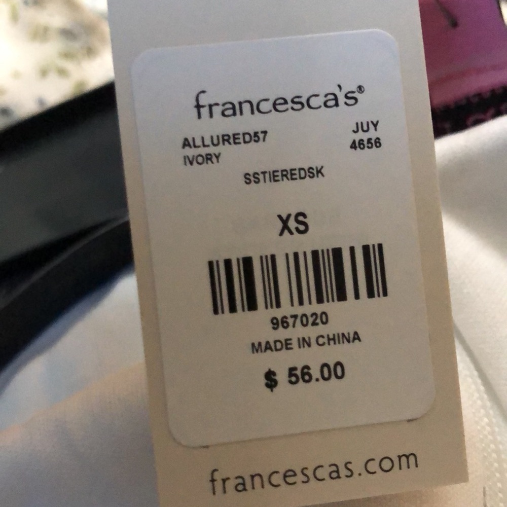 Miami by Francesca’s XS floral white dress - Picture 9 of 9